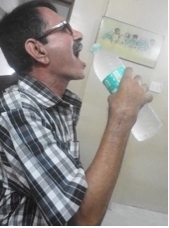 The patient after 20 days of treatment 2