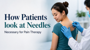 Patients look at Needles necessary for Pain Therapy